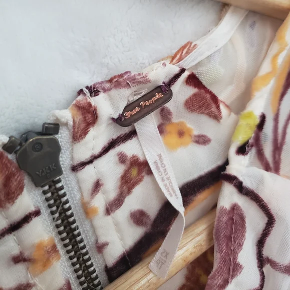 Free People Strawberry Fields Velvet Mini Dress - Picture 4 of 5